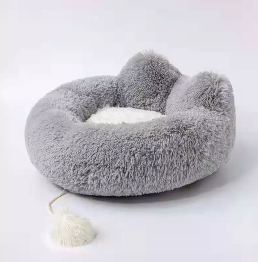 Cozy Plush Pet Bed – Soft, Calming Comfort for Happy Naps